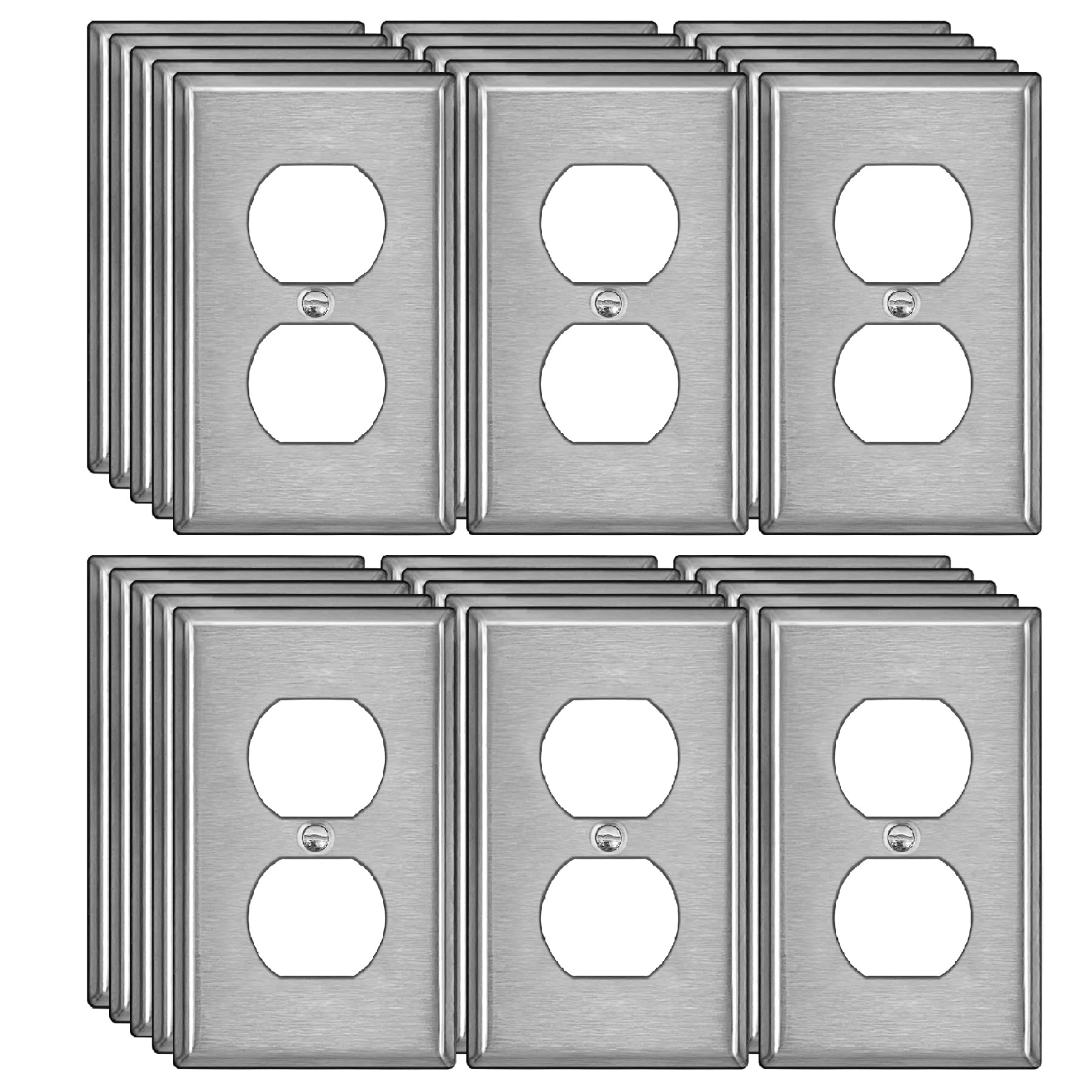 Bestten wall plate with protective film visible during shipping and handling.