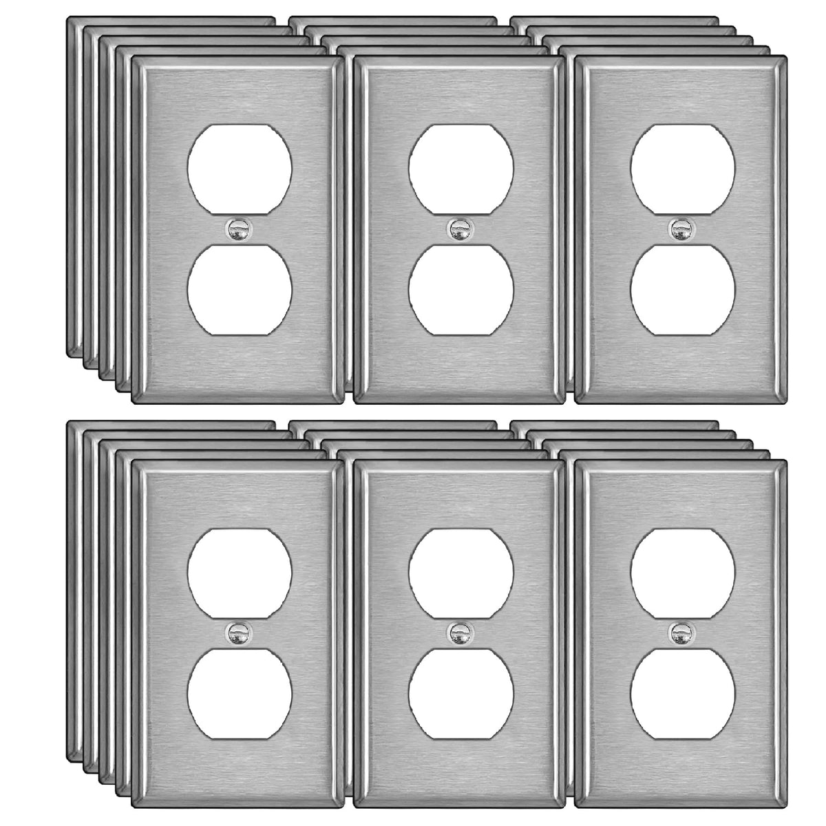 Bestten wall plate with protective film visible during shipping and handling.