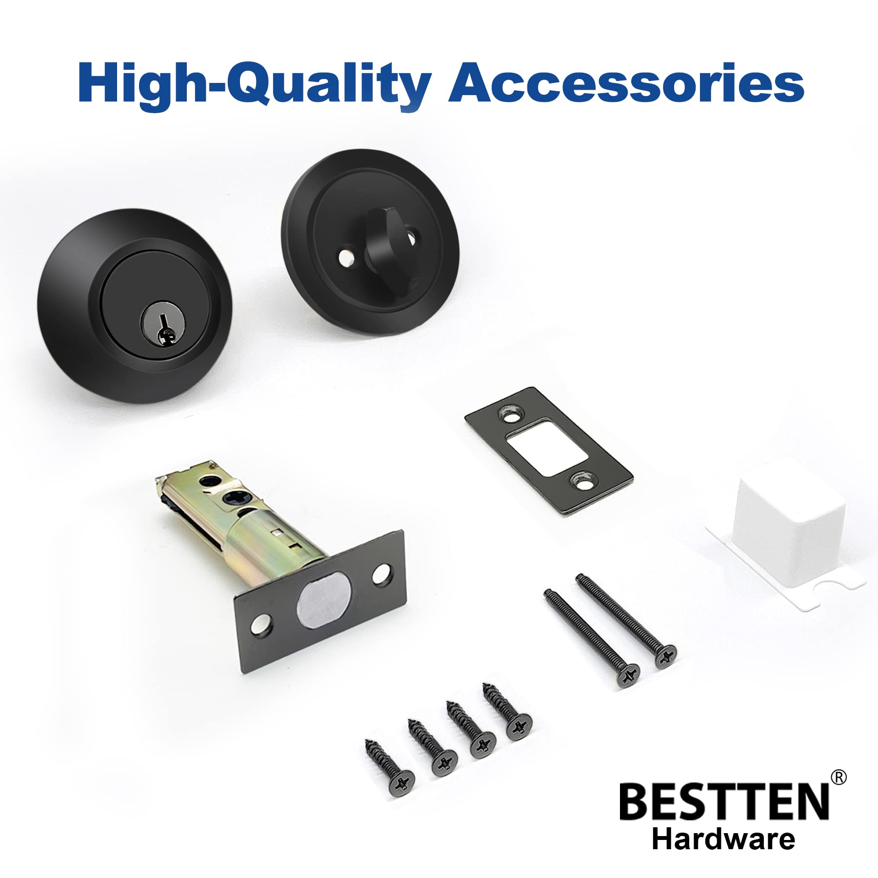 BESTTEN Installation-ready lock supports both right and left swinging doors