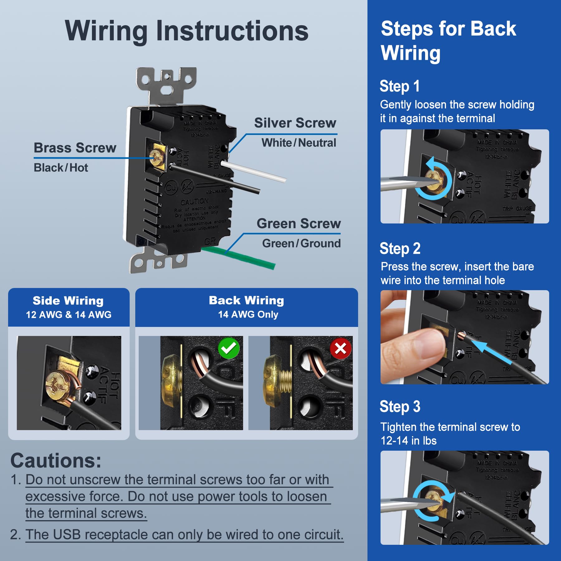 BESTTEN back-and-side-wiring-installation supports flexible mounting.