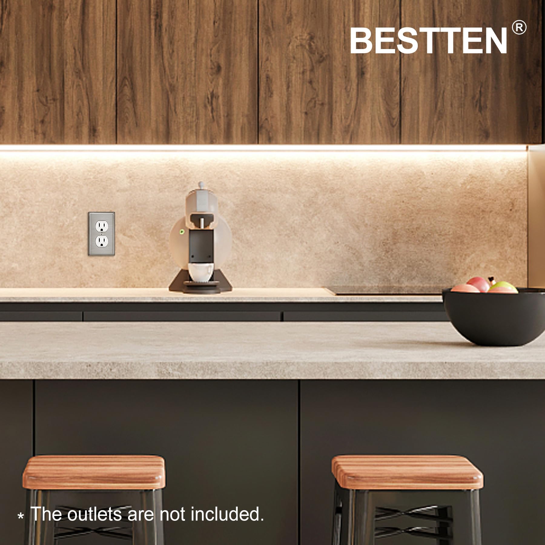 BESTTEN corrosion-resistant wall plate suitable for harsh, moist environments.