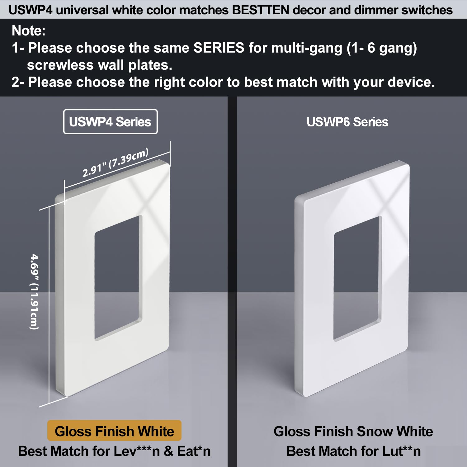 BESTTEN bottom pry slot enables easy removal for adjustments.