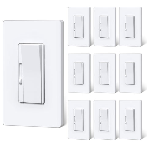BESTTEN dimmer front view highlights ultra-slim design for easy installation