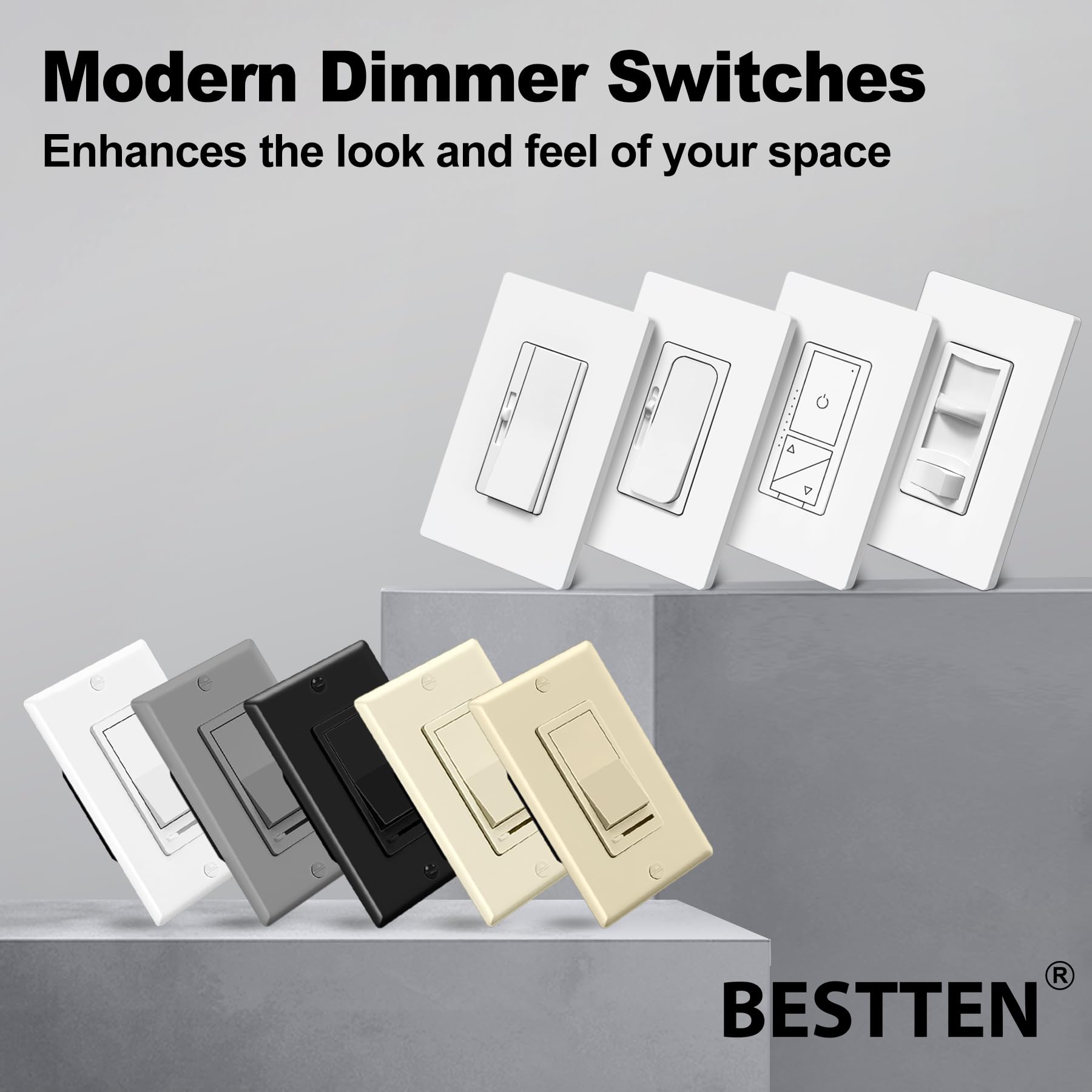 BESTTEN dimmer switch dimming range flexibility adapts to mood and task lighting.
