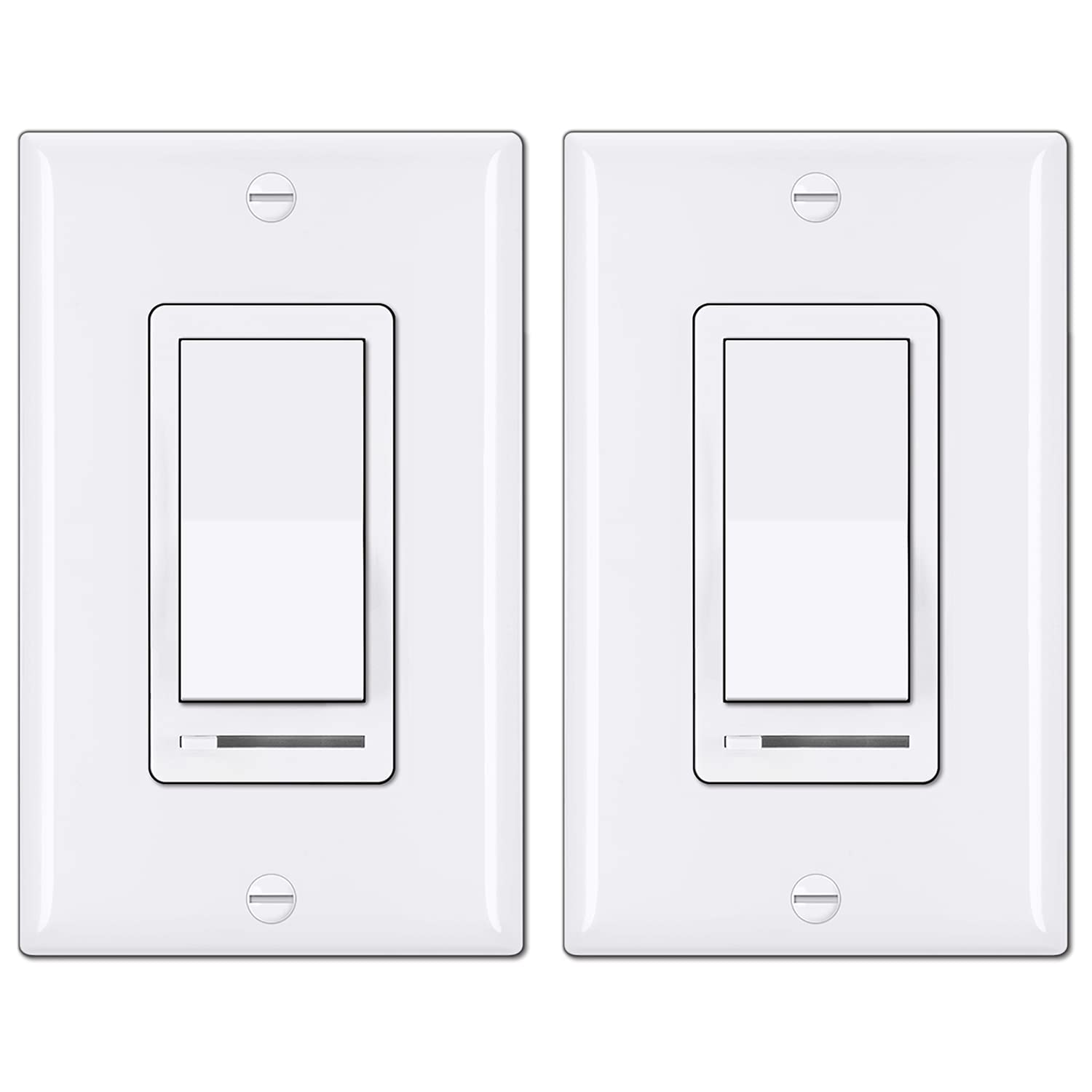 BESTTEN dimmer two-pack wall switch for smooth lighting control