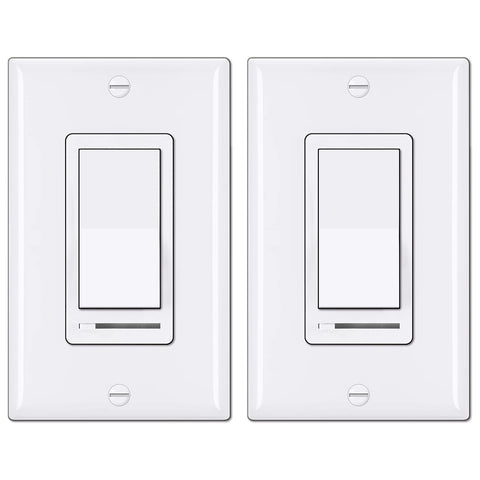 BESTTEN dimmer two-pack wall switch for smooth lighting control