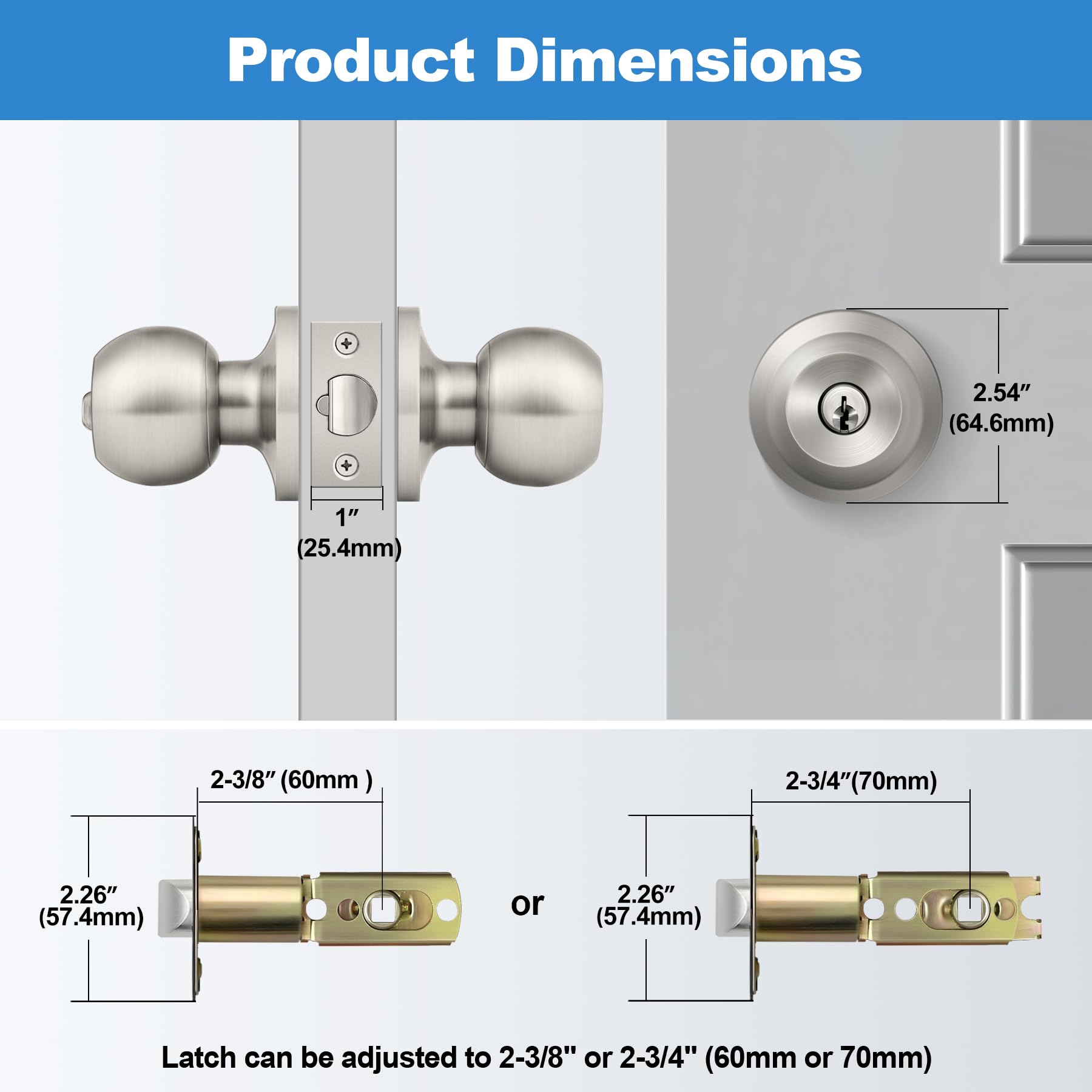 BESTTEN satin nickel finish close-up highlights durable metal construction