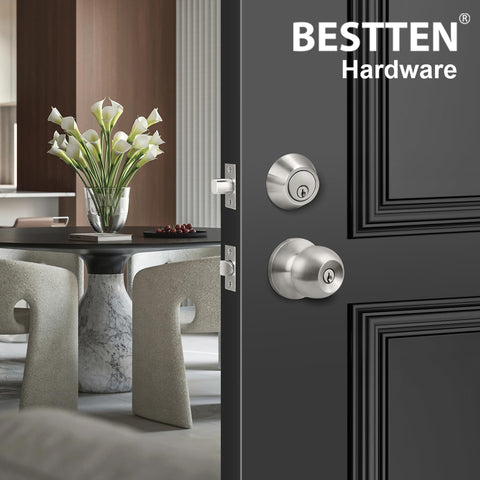 Fits doors 1-3/8 to 1-3/4 inches thick with BestTEN kit