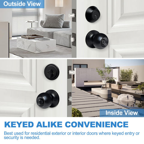 BESTTEN KW1 keyed-alike set with six identical keys