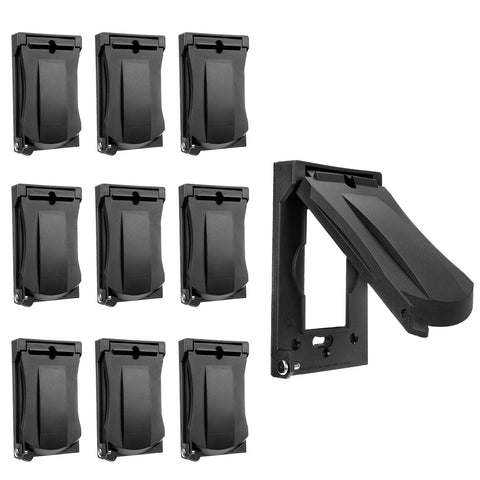 BESTTEN flip-cover outdoor outlet cover with weatherproof protection for exposed outlets