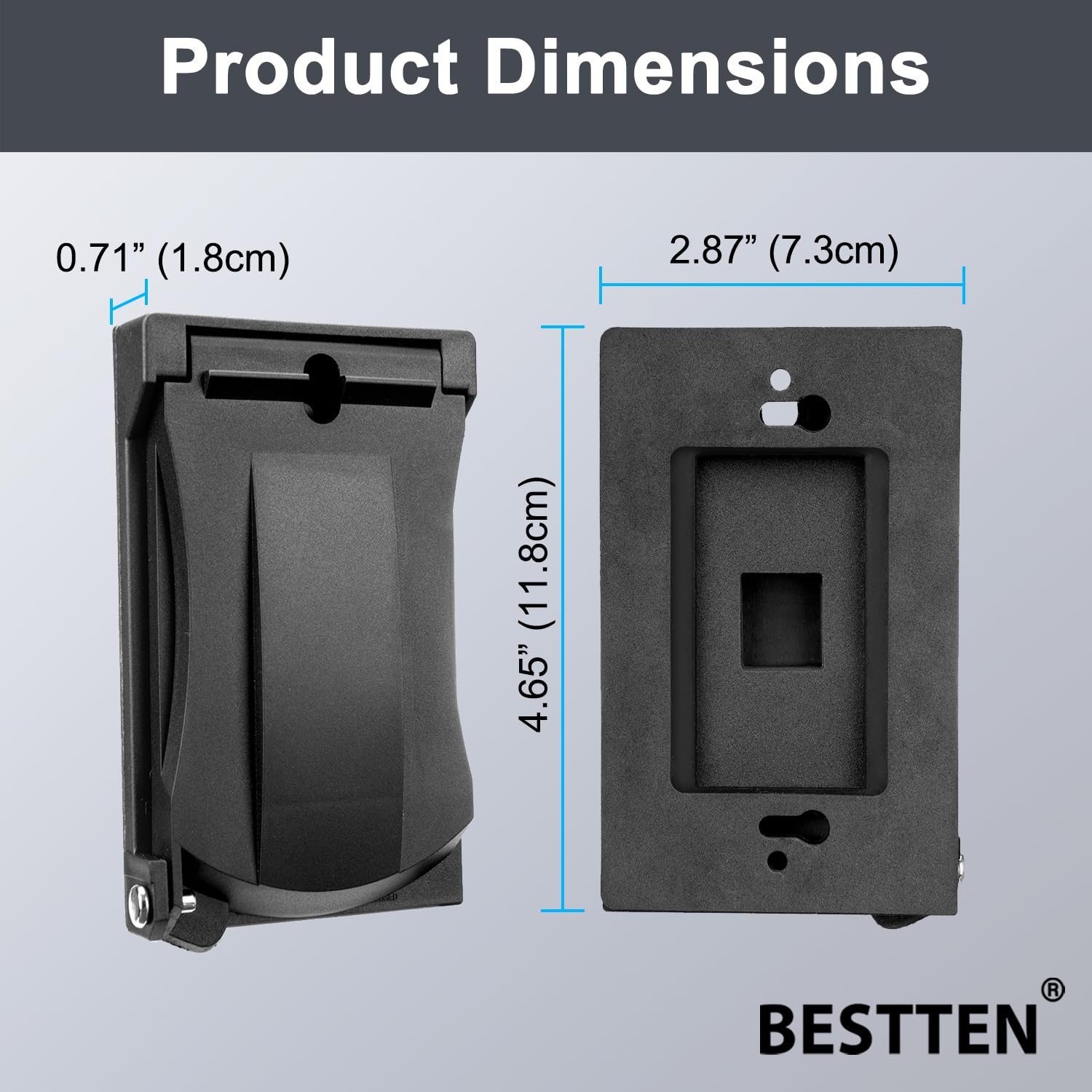 BESTTEN stainless steel springs enable smooth auto-closing action