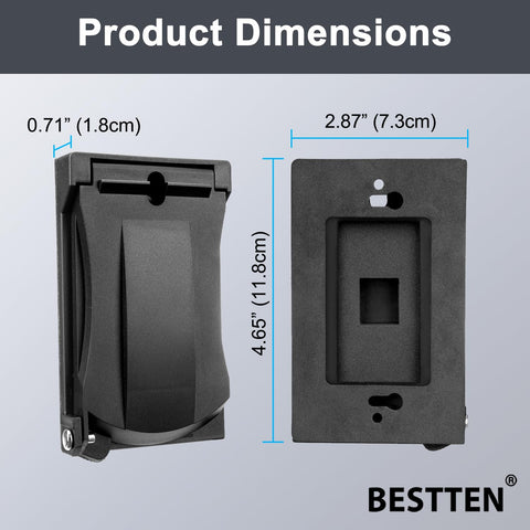 BESTTEN stainless steel springs enable smooth auto-closing action