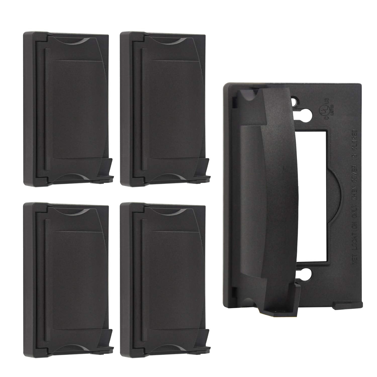 BESTTEN outdoor wallplate with flip cover protects outlets from weather and dust.