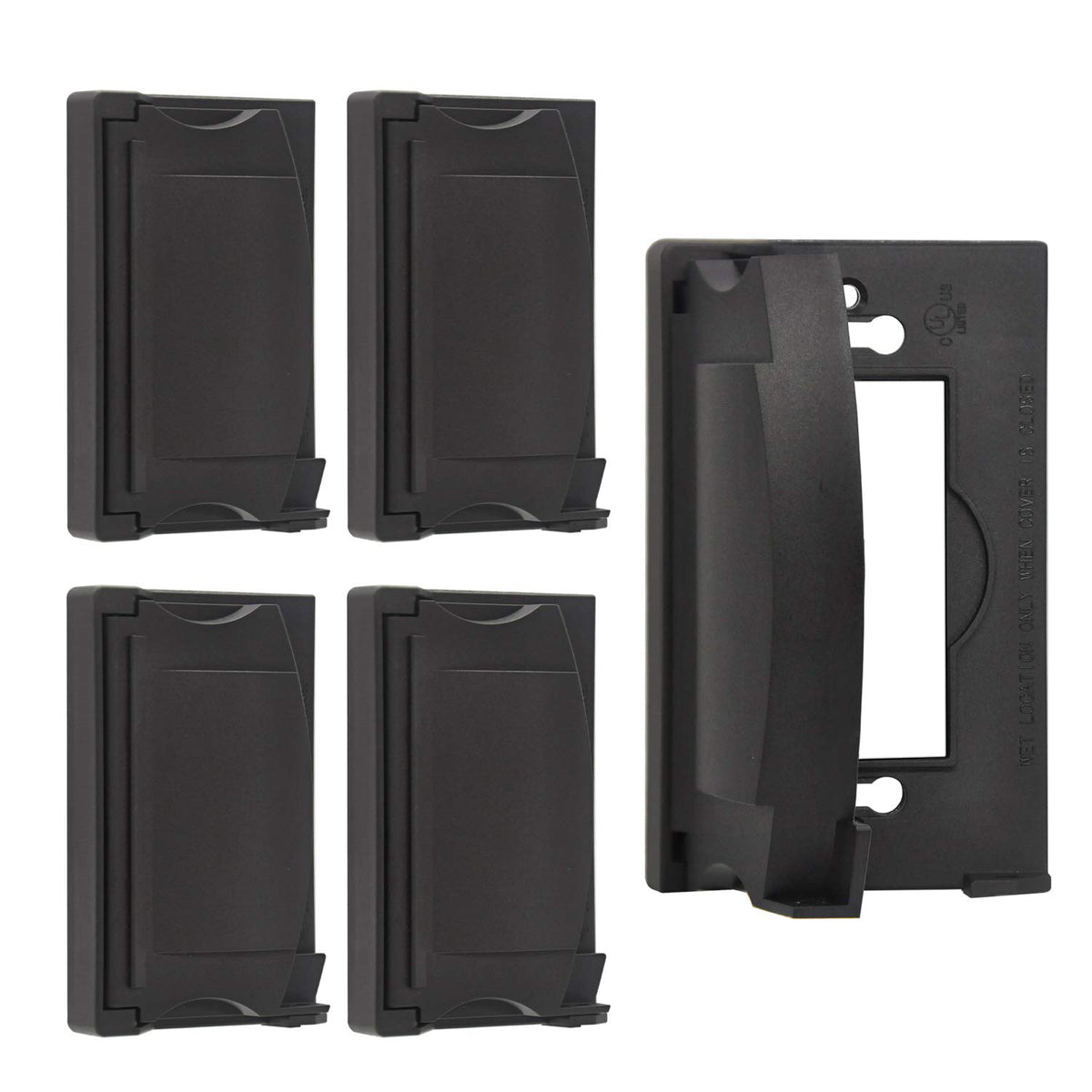 BESTTEN outdoor wallplate with flip cover protects outlets from weather and dust.