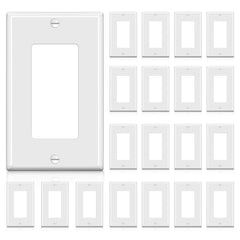 BESTTEN receptacle wall plate with gloss finish for a clean, modern look.