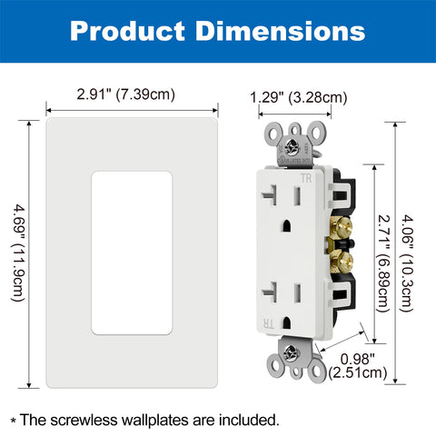 BESTTEN UL-listed 20A outlet meets safety standards for residential spaces.