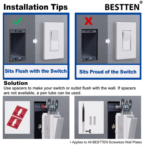 BESTTEN USWP6 matte finish reduces reflections in bright rooms.