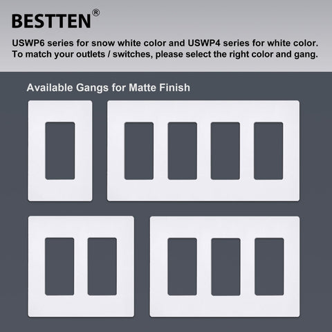 BESTTEN USWP6 quick-install slot illustration for easy mounting.