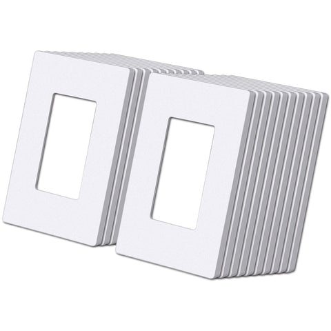BESTTEN USWP6 wall plate front view shows matte finish and fingerprint resistance for a clean look.