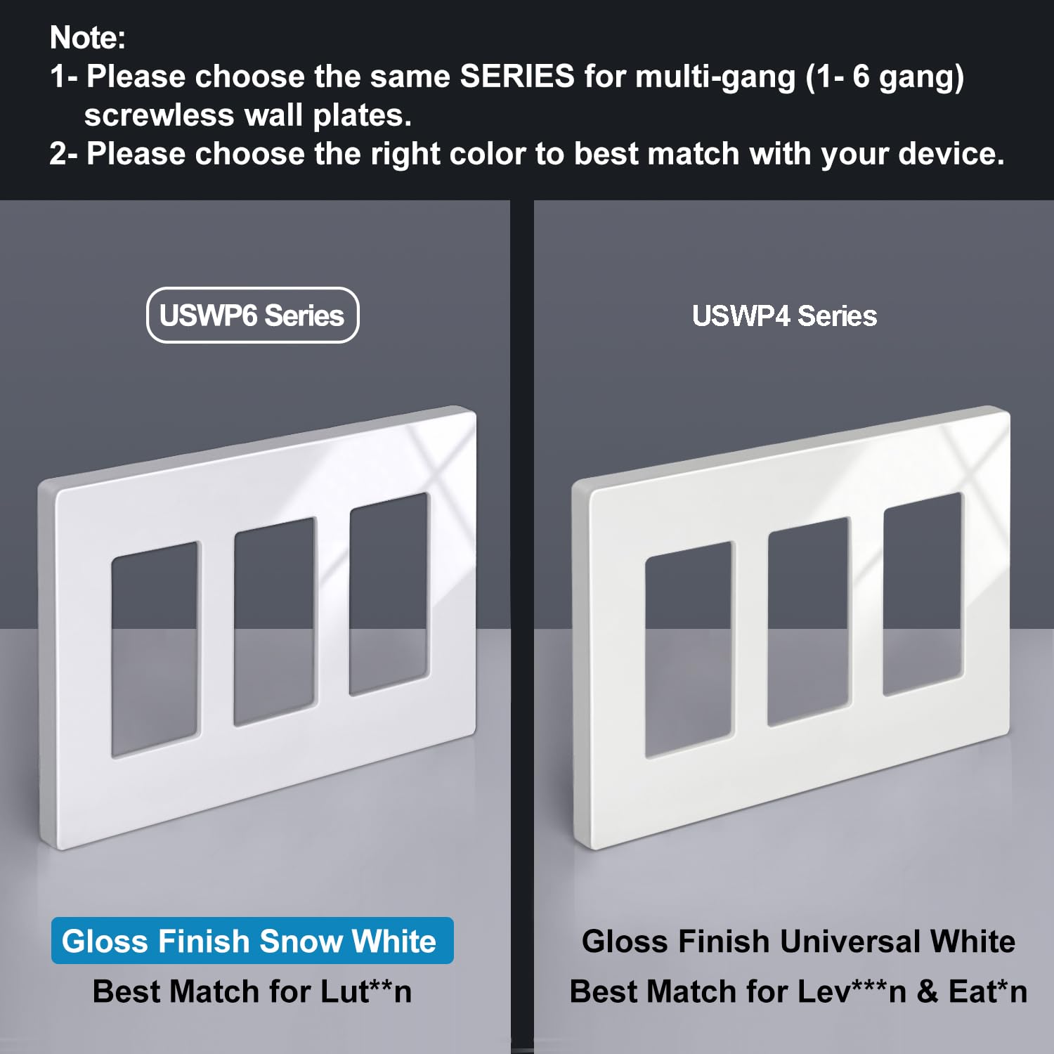 BESTTEN wall plate pry slot removal demonstrates easy maintenance.
