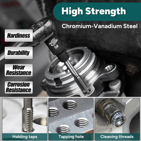 Bestwork ergonomic handle design supporting comfortable threading