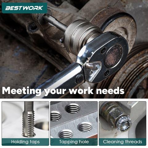 Bestwork three square drive sockets cover common tool setups for fast customization.