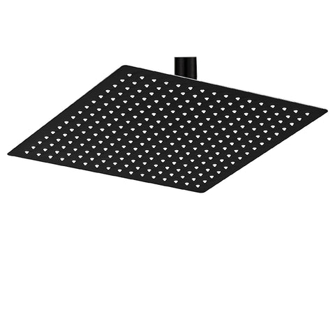 BESy 12-inch square rain shower head delivering broad body coverage for a refreshing shower