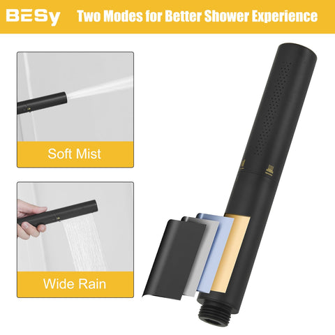 Besy 59-inch stainless steel shower hose offers flexible reach