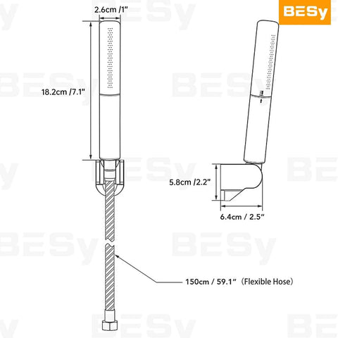 BESy air injection technology saves water while maintaining a satisfying spray.