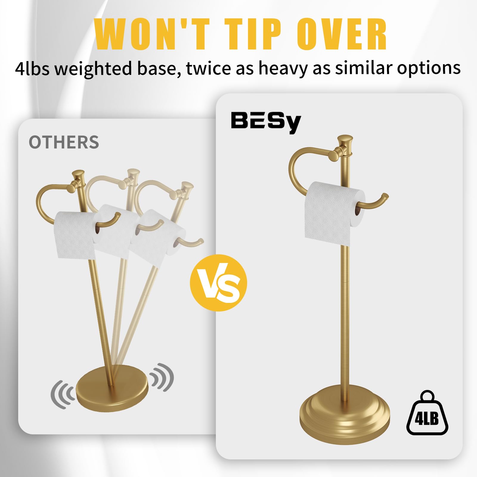BESy solid metal construction ensures durability in daily use.