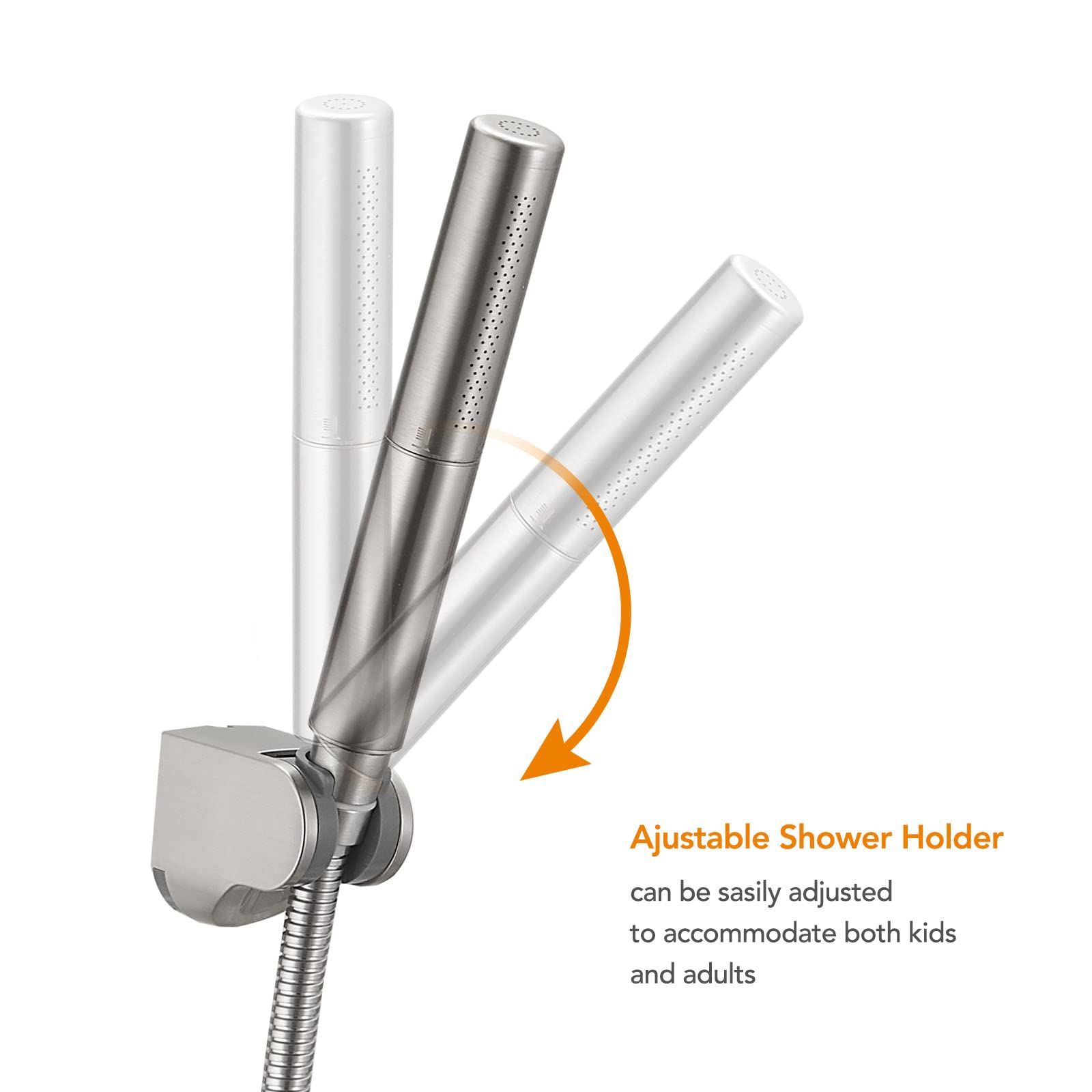 BESy brushed nickel finish on brass resists corrosion and adds style.