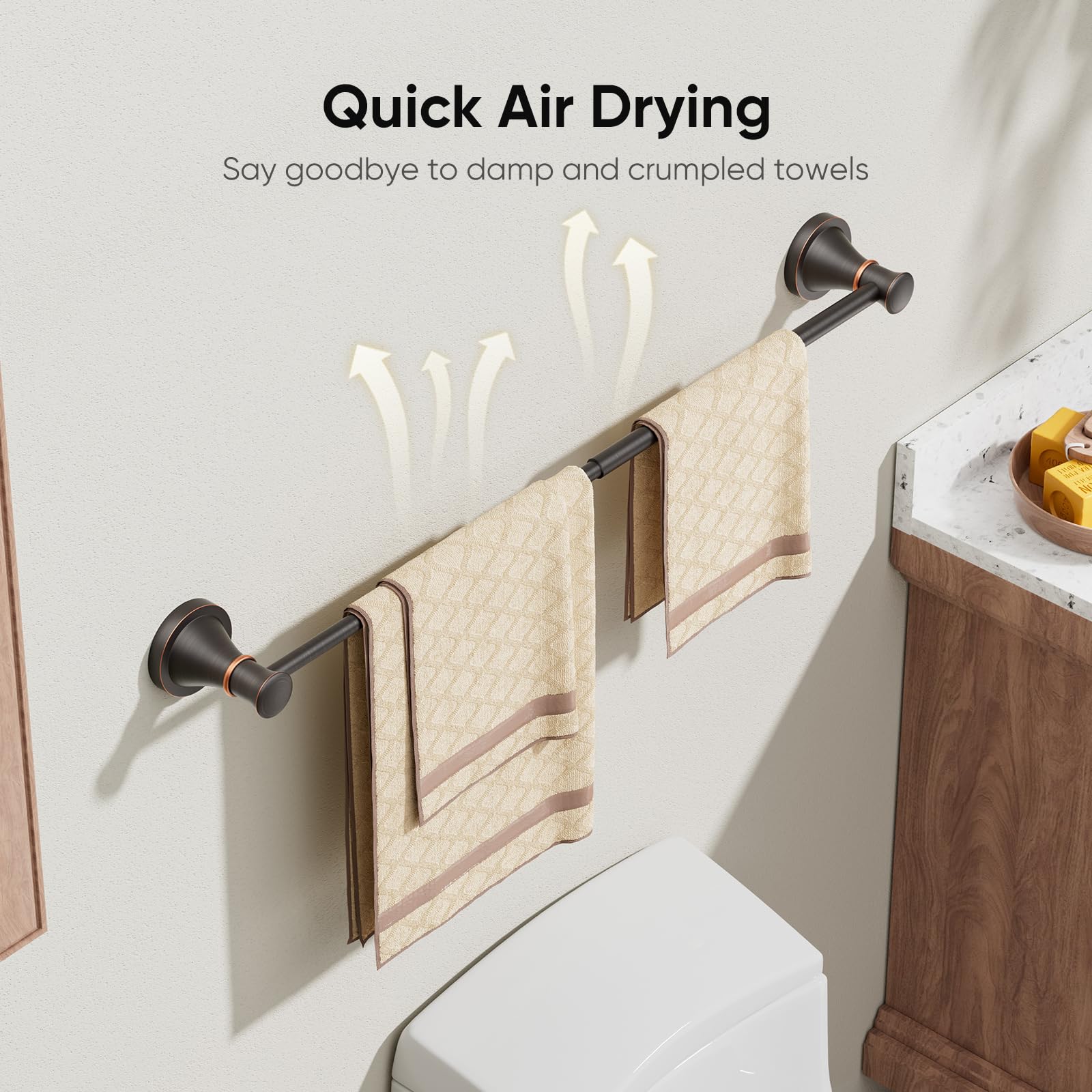 BESy concealed-screws design offers a clean, hotel-inspired look