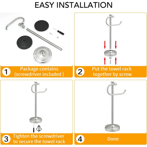 BESy durable towel bar stand for busy homes endures daily towel traffic.