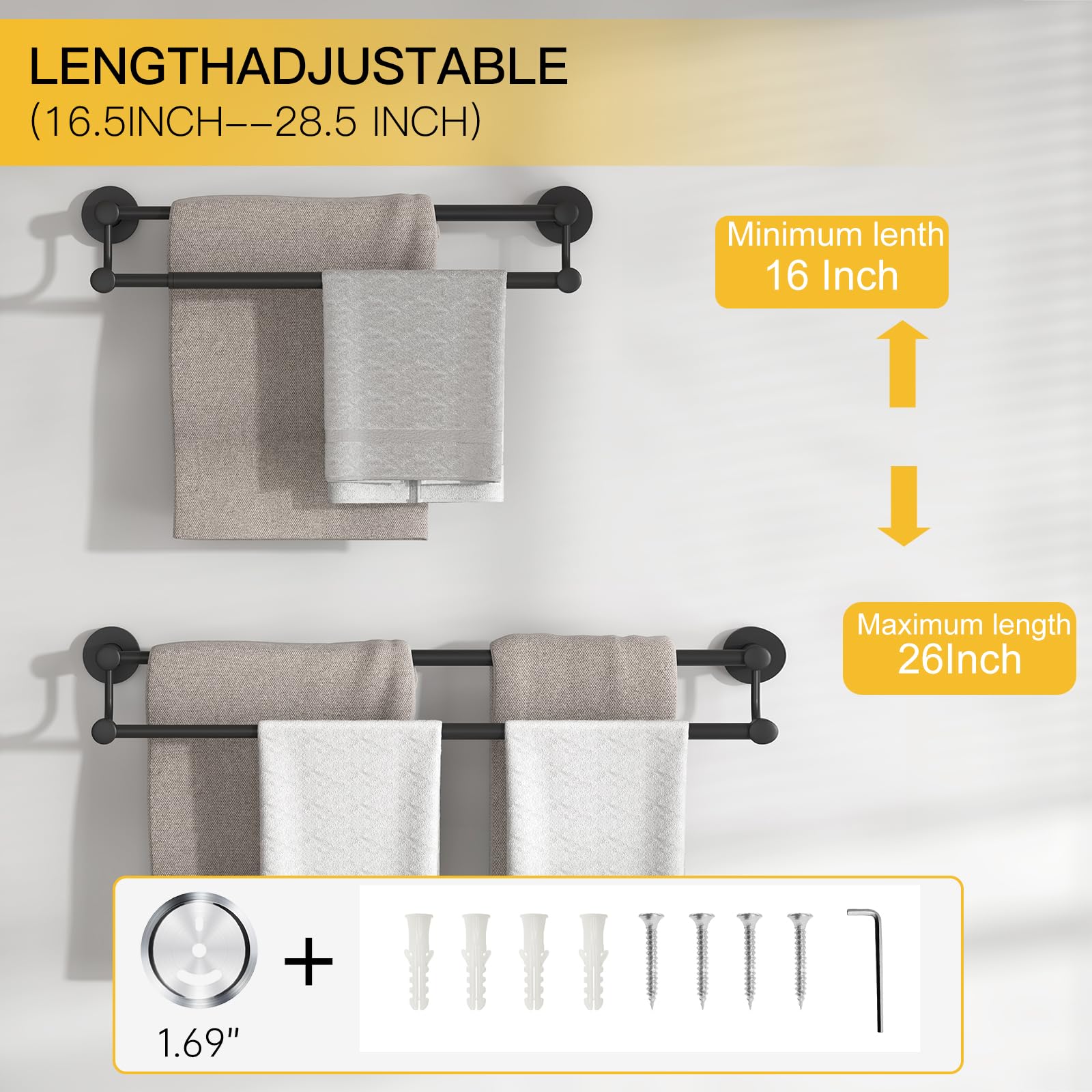 BESy easy-install hardware kit simplifies mounting and setup.