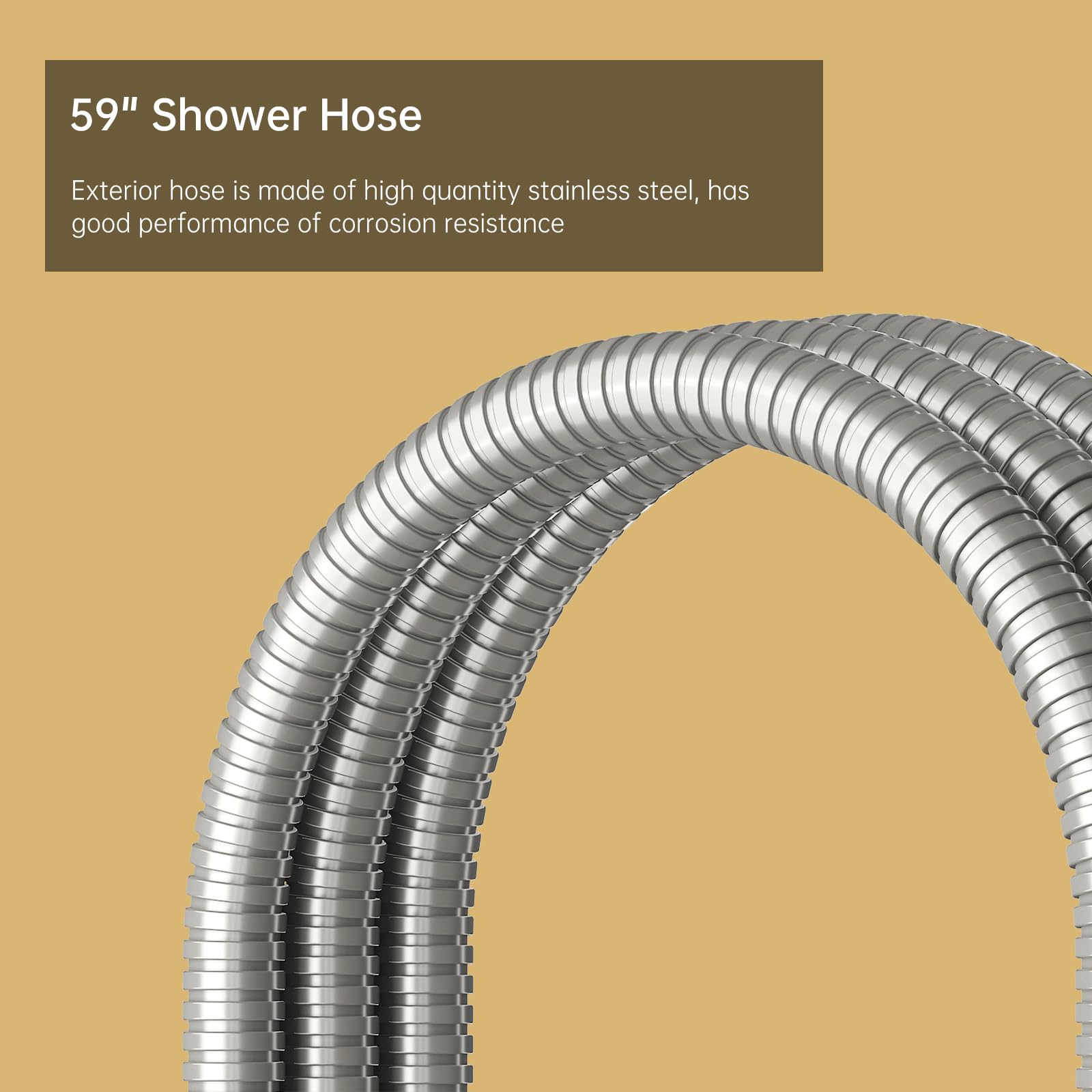 BESy handheld shower wand ergonomic design for easy rinsing.