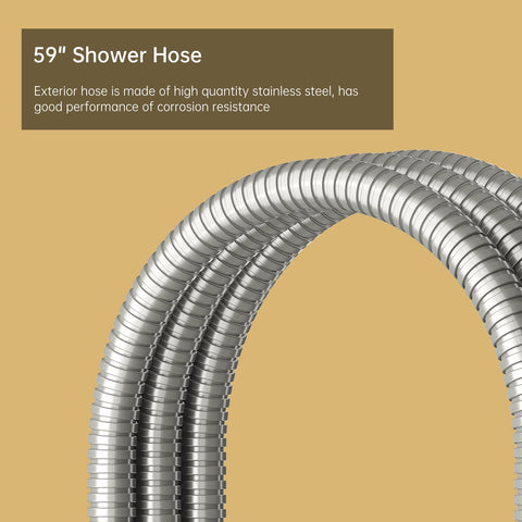 BESy handheld shower wand ergonomic design for easy rinsing.