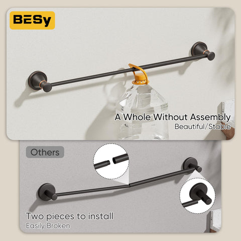 BESy heavy-duty stainless steel construction gives long-lasting support