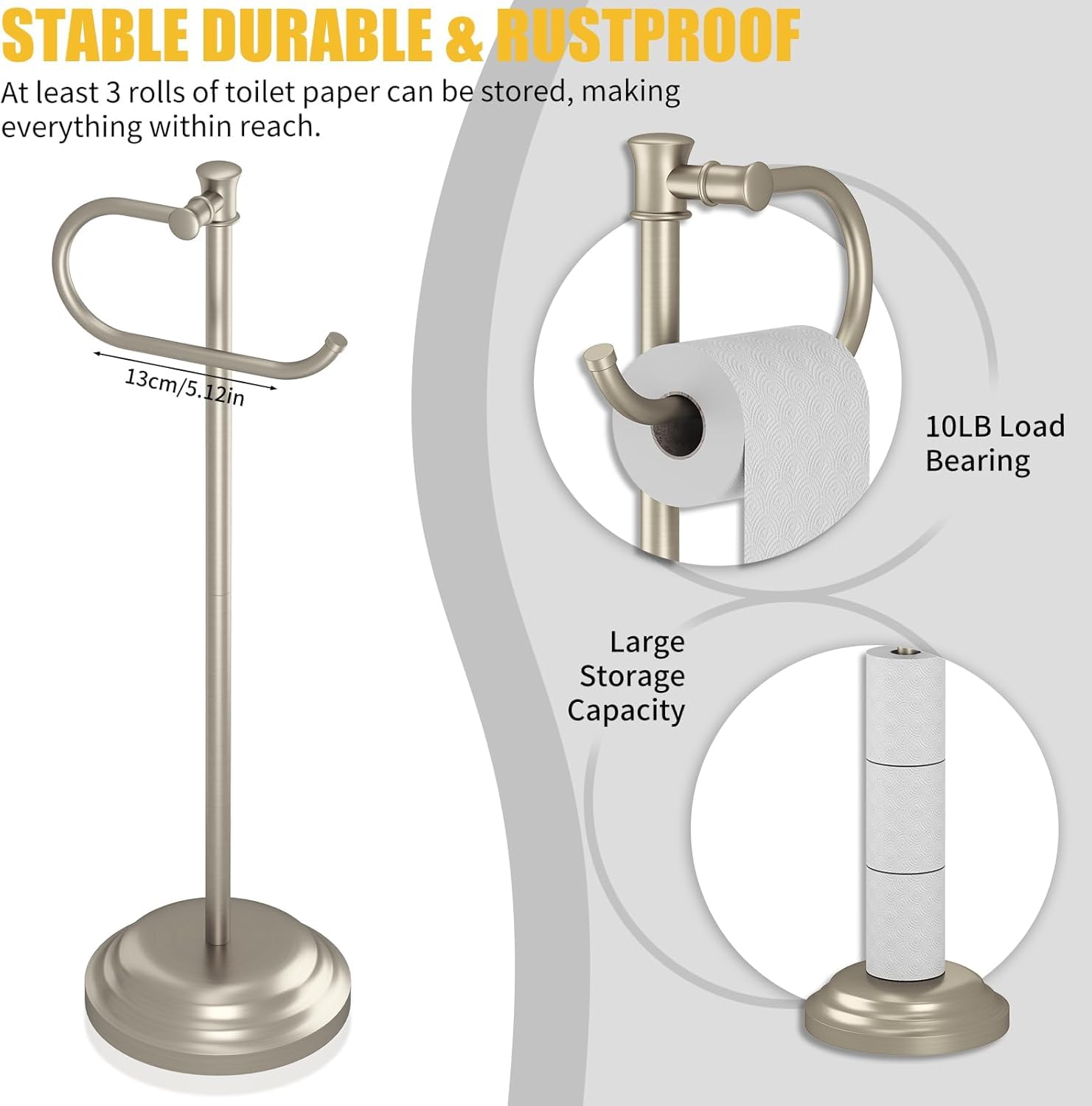 BESy modern stand featuring a concealed-screws look and clean lines