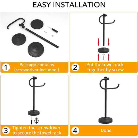 BESy modern towel holder complements a bathroom vanity