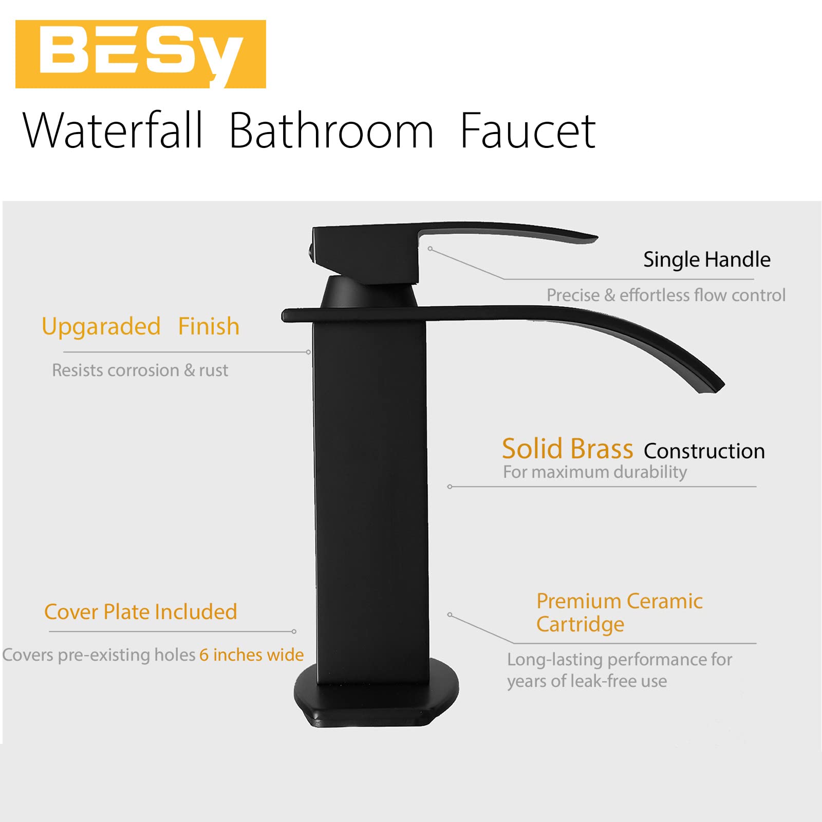 Besy pop-up drain included for tidy vanity setup.