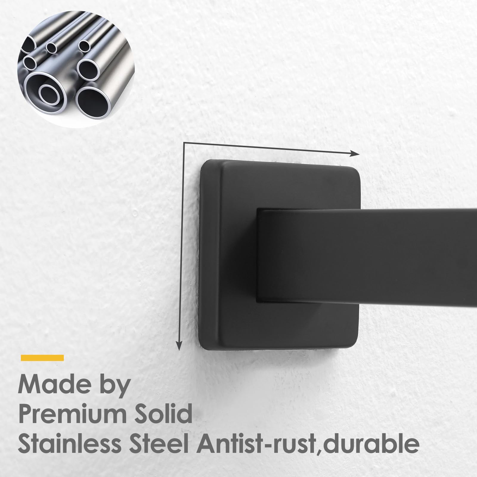 BESy rust-proof marine-grade stainless steel keeps the arm durable.