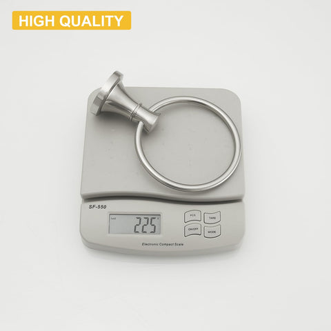 BESy rustproof stainless steel towel ring resists humidity