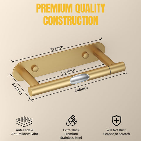 Besy self-adhesive toilet paper holder offers tool-free installation