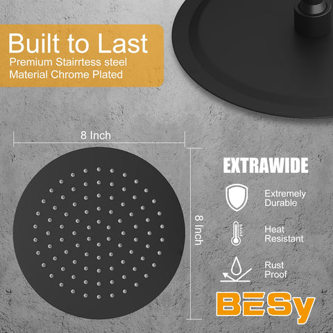 BESy self-cleaning silicone nozzles stay flexible and resist mineral buildup