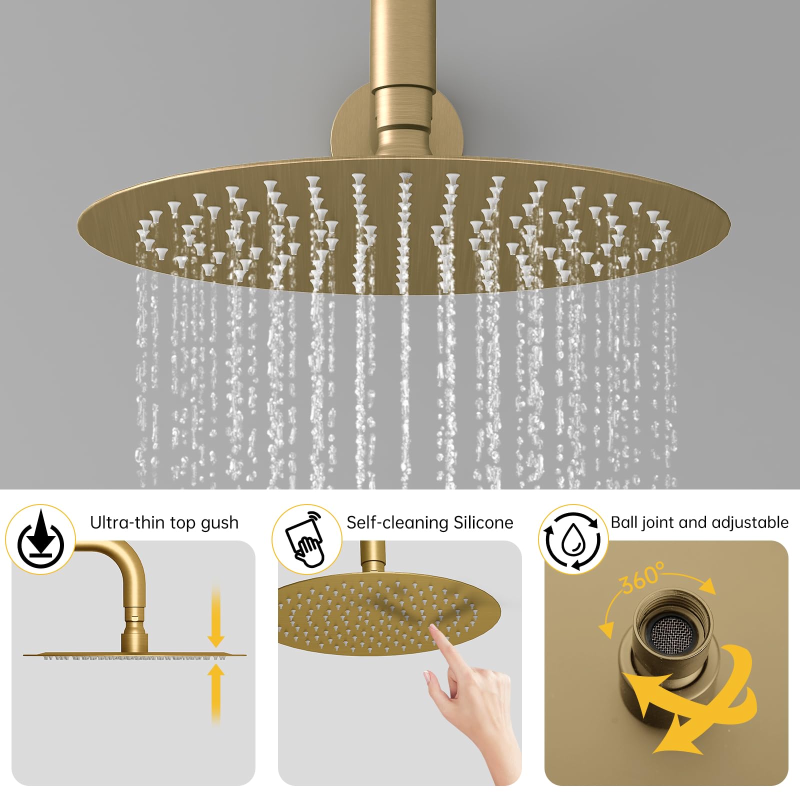 BESy brass wall holder keeps the handheld within easy reach