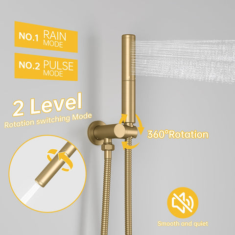 BESy brushed gold finish adds style and corrosion resistance