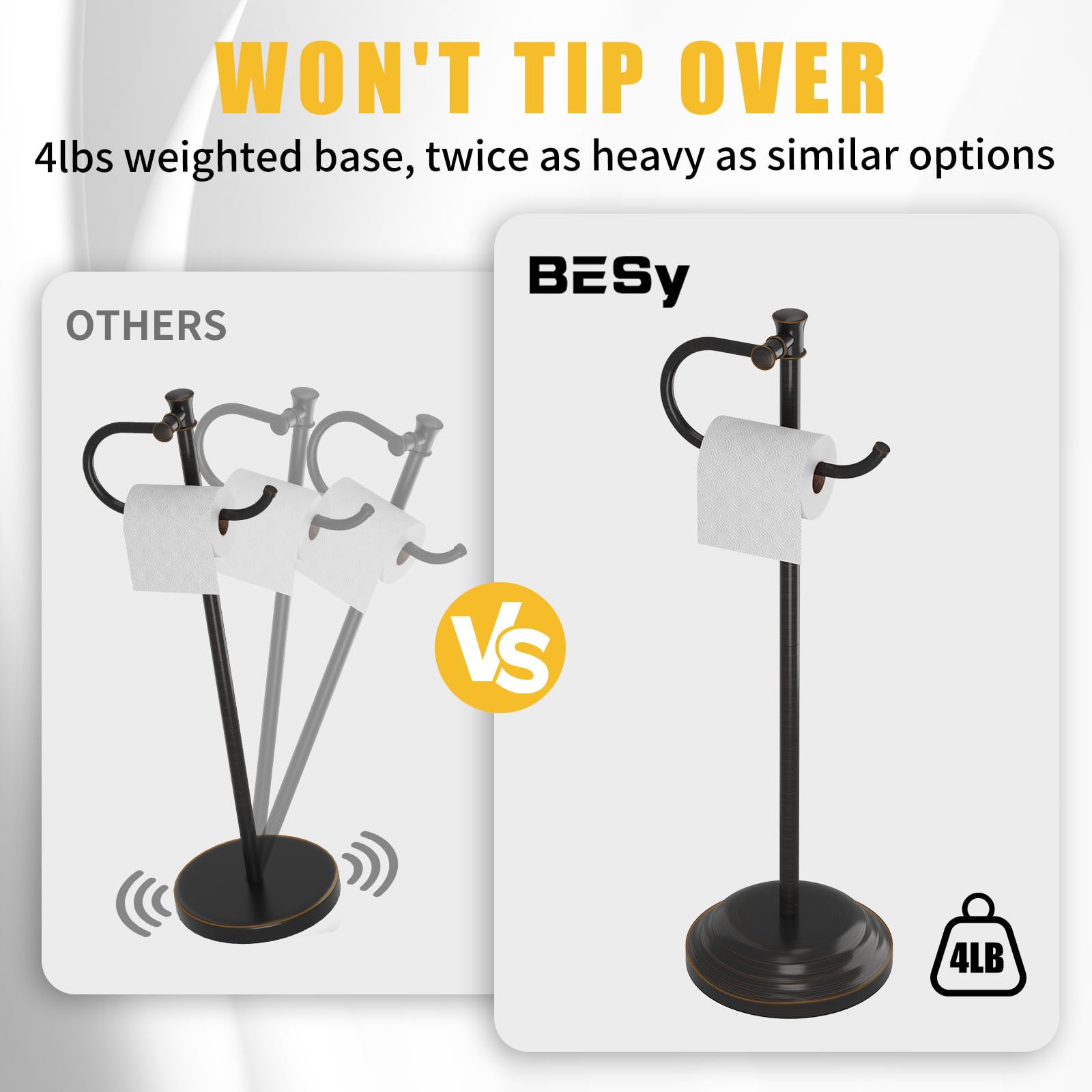 BESy solid metal construction ensures long-lasting performance under daily use.