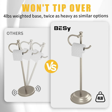 BESy space-saving unit frees counter space while storing multiple rolls