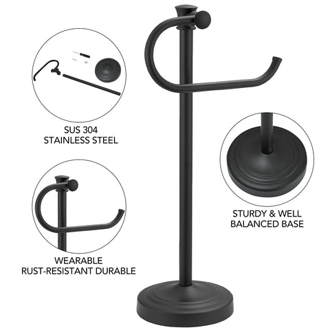 BESy stainless steel matte black stand detail emphasizing construction