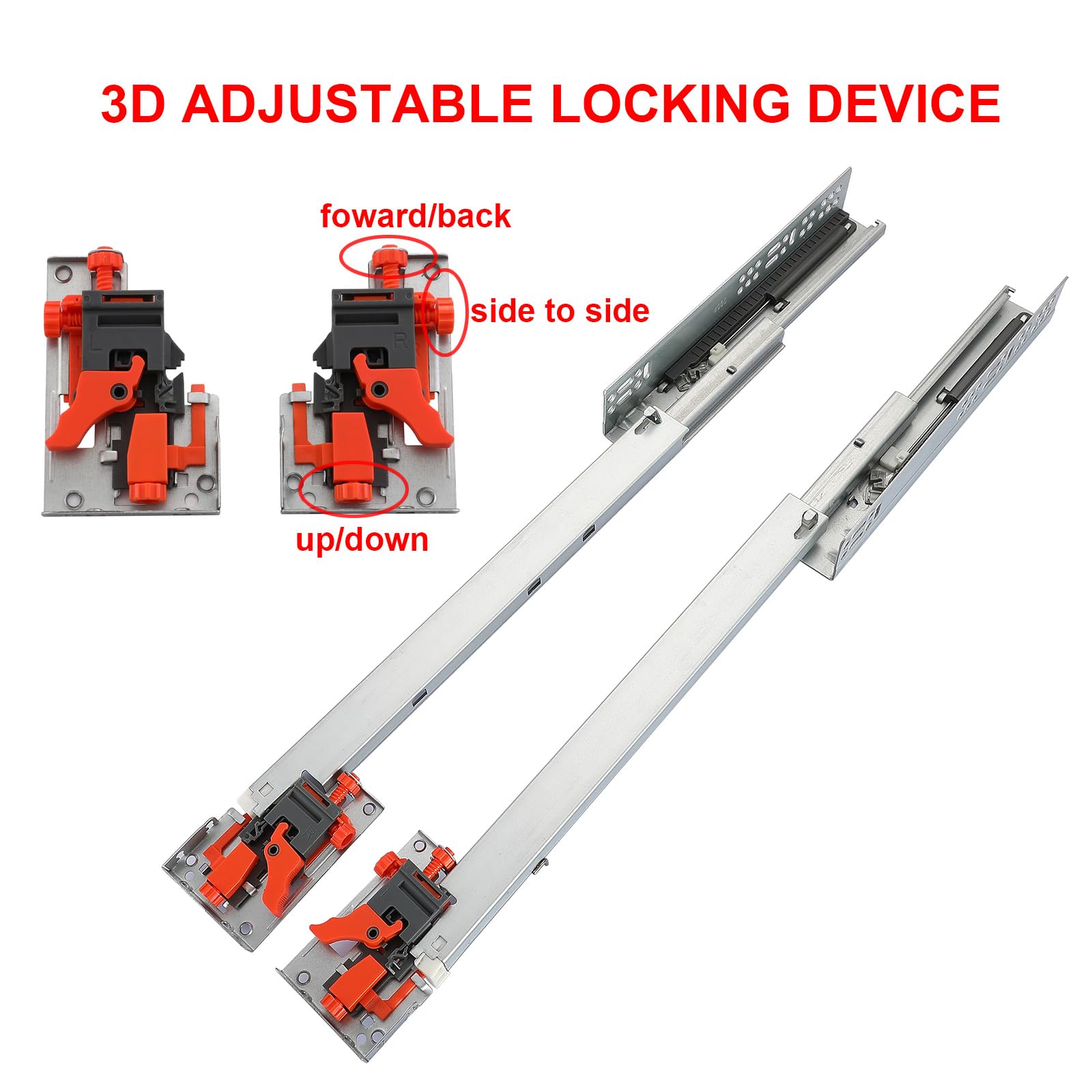 Betesy Hardware 3D locking device for drawer slides